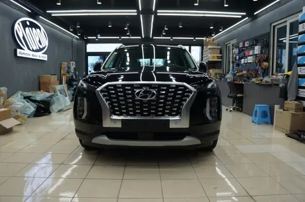제주 썬팅 팰리세이드 신차에 레인보우 V70 열차단 틴팅과 LX2000 블랙박스 시공~!! / 제주