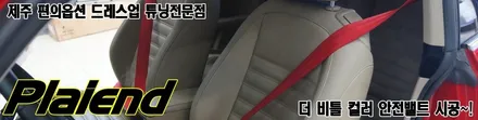 더 비틀 레드 컬러 안전벨트로 실내 포인트 주기~!! / 제주
