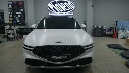 제주 신형 제네시스 G90 RS4 리어모니터 Q125 장착과 실물 둘러보기~!! / 제주