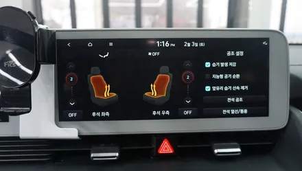 제주 아이오닉5 2열 순정 열선시트 겨울 끝날때까지 끝난게 아니죠.. / 제주