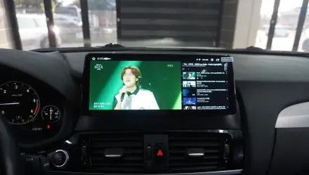 제주 BMW X4 안드로이드 올인원 카카오파츠의 12.3인치 제품~! / 제주