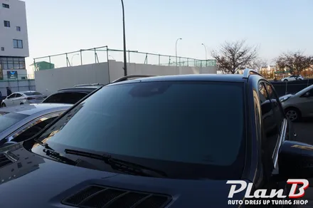[제주 썬팅] 벤츠 GLE 350d 레인보우 v70과 셋탑네비 터치불량으로 인한 패널교체~!! / 제주