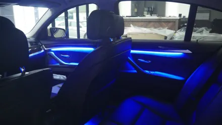 BMW F10 DMX 엠비언트 매립형 무드등으로 실내 LED튜닝~! / 제주