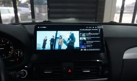 제주 BMW X4 안드로이드 올인원 카카오파츠의 12.3인치 제품~! / 제주