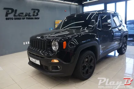 [제주] JEEP 레니게이드 락폴딩과 레인보우 V70 썬루프 썬팅시공~!! / 제주