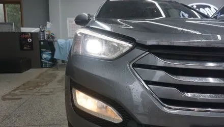 제주 싼타페DM 반사판 교체 작업.. 광도미달로 검사 불합격 차량..;; / 제주