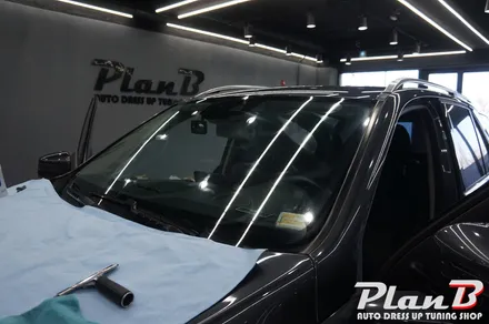 [제주 썬팅] 벤츠 GLE 350d 레인보우 v70과 셋탑네비 터치불량으로 인한 패널교체~!! / 제주