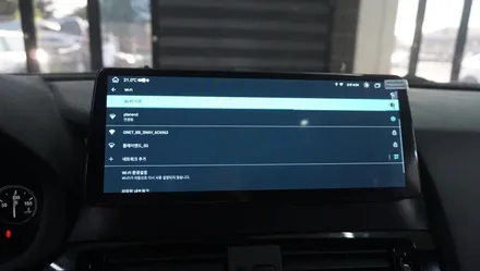 제주 BMW X4 안드로이드 올인원 카카오파츠의 12.3인치 제품~! / 제주