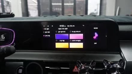 제주 더뉴셀토스 엠비언트 DMX 매립형 제품과 순정 연동까지.. / 제주