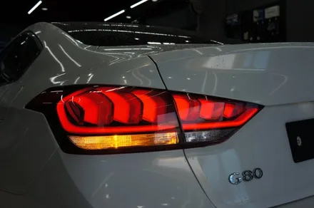 제네시스 DH G80 스포츠 라이트 개조~! 무빙 턴시그널을 합법적으로 사용할수있어요~ / 제주