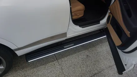 제주 제네시스 GV80 전동 사이드스텝 윙스텝 제품으로 편리하게!! / 제주