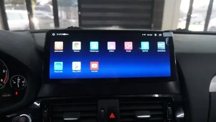 제주 BMW X4 안드로이드 올인원 카카오파츠의 12.3인치 제품~! / 제주