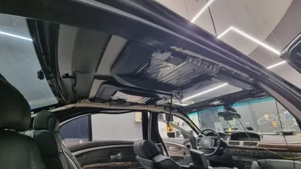 BMW 740Li 천장처짐 복원 완료｜7시리즈 헤드라이너 깔끔하게 복원 / 경기 남양주