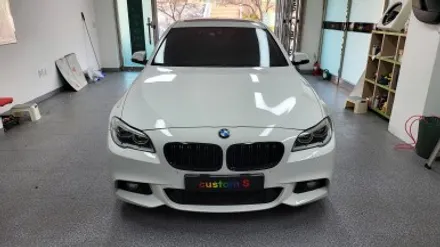 bmw 530d 루프스킨/사이드미러+스포일러 포인트랩핑과 헤드라이트 스모그 ppf필름. / 화성, 수원, 동탄