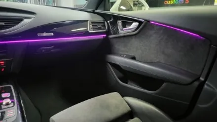 아우디 a7 자동차 엠비언트 라이트 간단 실내 튜닝. / 화성, 수원, 동탄