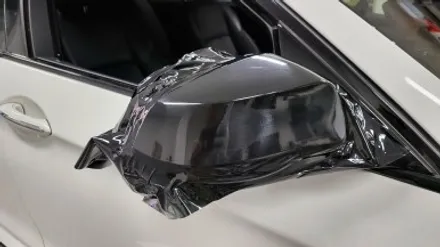bmw 530d 루프스킨/사이드미러+스포일러 포인트랩핑과 헤드라이트 스모그 ppf필름. / 화성, 수원, 동탄