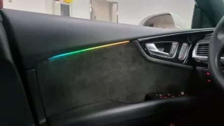 아우디 a7 자동차 엠비언트 라이트 간단 실내 튜닝. / 화성, 수원, 동탄