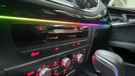 아우디 a7 자동차 엠비언트 라이트 간단 실내 튜닝. / 화성, 수원, 동탄