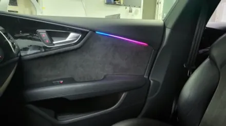 아우디 a7 자동차 엠비언트 라이트 간단 실내 튜닝. / 화성, 수원, 동탄