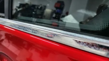 자동차 랩핑 가격:) bmw e46 올드카 클래식카 에이버리 고광택 캔디 레드 전체랩핑,크롬죽이기,스모그ppf필름. / 화성, 수원, 동탄