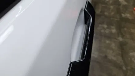 싼타페 MX5 무광 블랙의 완성! 싼타페 엠블럼 및 도어캐치 블랙 1:1 교체로 묵직한 포스 만들기 / 화성, 수원, 동탄