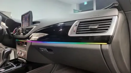 아우디 a7 자동차 엠비언트 라이트 간단 실내 튜닝. / 화성, 수원, 동탄