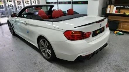 bmw 4시리즈 컨버터블 무빙 엠비언트, 키드니 그릴, 윈드디플렉터, 스모그 ppf필름 / 화성, 수원, 동탄