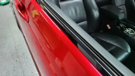 자동차 랩핑 가격:) bmw e46 올드카 클래식카 에이버리 고광택 캔디 레드 전체랩핑,크롬죽이기,스모그ppf필름. / 화성, 수원, 동탄