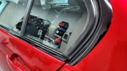 자동차 랩핑 가격:) bmw e46 올드카 클래식카 에이버리 고광택 캔디 레드 전체랩핑,크롬죽이기,스모그ppf필름. / 화성, 수원, 동탄