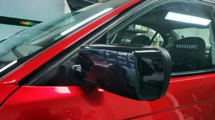자동차 랩핑 가격:) bmw e46 올드카 클래식카 에이버리 고광택 캔디 레드 전체랩핑,크롬죽이기,스모그ppf필름. / 화성, 수원, 동탄