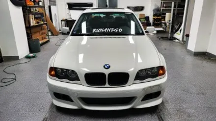 자동차 랩핑 가격:) bmw e46 올드카 클래식카 에이버리 고광택 캔디 레드 전체랩핑,크롬죽이기,스모그ppf필름. / 화성, 수원, 동탄