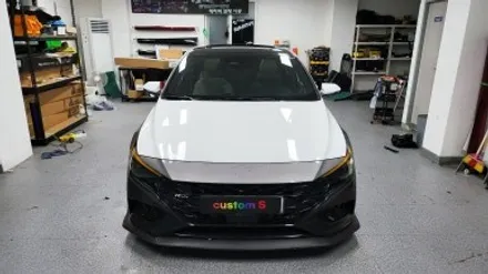 화성 자동차 랩핑 보험 수리:) 아반떼 cn7 고광택 GT 실버 / 화성, 수원, 동탄