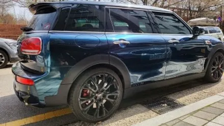 고광택 자동차랩핑 비용? 동탄래핑 bmw 미니쿠퍼 클럽 jcw pet 브리티시 그린 카멜레온. / 화성, 수원, 동탄