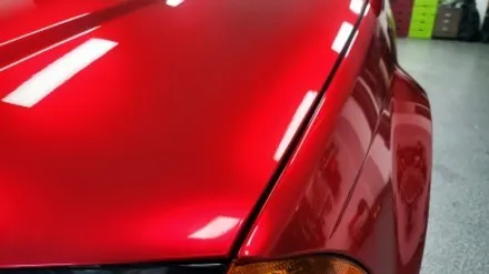 자동차 랩핑 가격:) bmw e46 올드카 클래식카 에이버리 고광택 캔디 레드 전체랩핑,크롬죽이기,스모그ppf필름. / 화성, 수원, 동탄