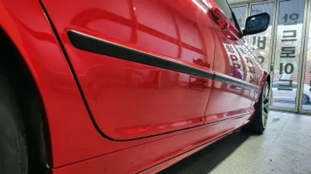 자동차 랩핑 가격:) bmw e46 올드카 클래식카 에이버리 고광택 캔디 레드 전체랩핑,크롬죽이기,스모그ppf필름. / 화성, 수원, 동탄