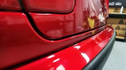 자동차 랩핑 가격:) bmw e46 올드카 클래식카 에이버리 고광택 캔디 레드 전체랩핑,크롬죽이기,스모그ppf필름. / 화성, 수원, 동탄