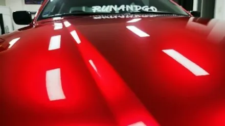 자동차 랩핑 가격:) bmw e46 올드카 클래식카 에이버리 고광택 캔디 레드 전체랩핑,크롬죽이기,스모그ppf필름. / 화성, 수원, 동탄