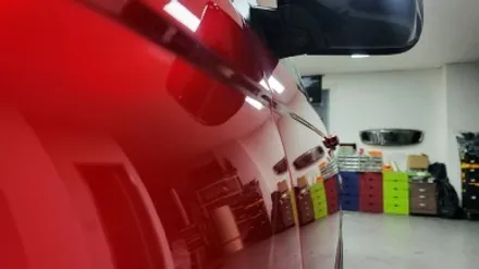 자동차 랩핑 가격:) bmw e46 올드카 클래식카 에이버리 고광택 캔디 레드 전체랩핑,크롬죽이기,스모그ppf필름. / 화성, 수원, 동탄