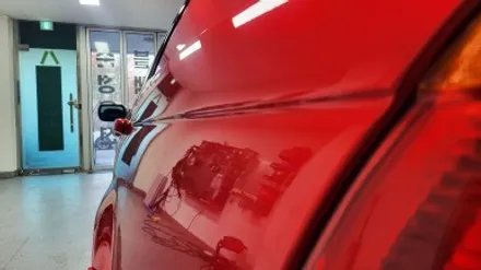 자동차 랩핑 가격:) bmw e46 올드카 클래식카 에이버리 고광택 캔디 레드 전체랩핑,크롬죽이기,스모그ppf필름. / 화성, 수원, 동탄
