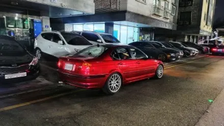 자동차 랩핑 가격:) bmw e46 올드카 클래식카 에이버리 고광택 캔디 레드 전체랩핑,크롬죽이기,스모그ppf필름. / 화성, 수원, 동탄