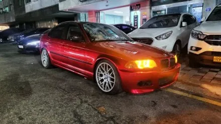 자동차 랩핑 가격:) bmw e46 올드카 클래식카 에이버리 고광택 캔디 레드 전체랩핑,크롬죽이기,스모그ppf필름. / 화성, 수원, 동탄