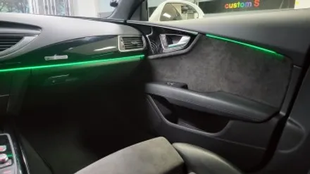 아우디 a7 자동차 엠비언트 라이트 간단 실내 튜닝. / 화성, 수원, 동탄