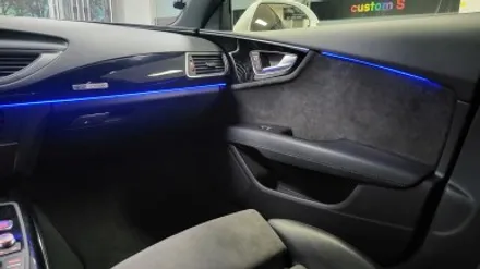 아우디 a7 자동차 엠비언트 라이트 간단 실내 튜닝. / 화성, 수원, 동탄