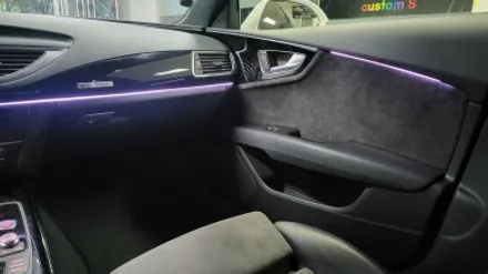 아우디 a7 자동차 엠비언트 라이트 간단 실내 튜닝. / 화성, 수원, 동탄