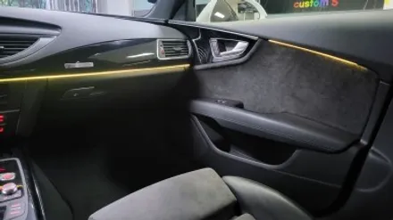 아우디 a7 자동차 엠비언트 라이트 간단 실내 튜닝. / 화성, 수원, 동탄