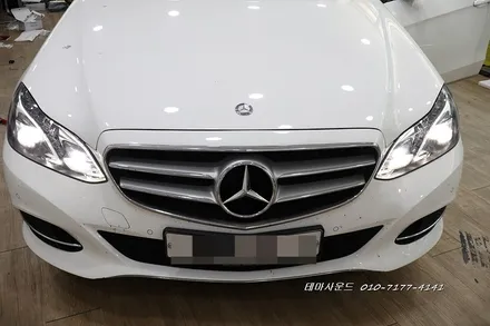 ( 송파)벤츠E클래스 W212모델 안드로이드카블릿 매립하기