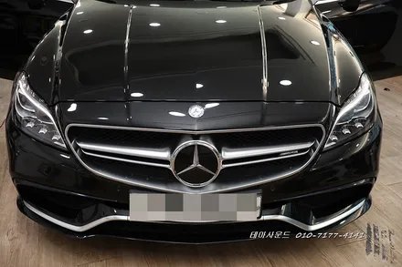 ( 송파) 벤츠cls63차량 12.3인치 안드로이드 카블릿 매립하기