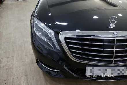 ( 송파) 벤츠s클래스 안드로이드올인원매립과 순정리어모니터연동