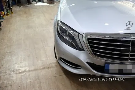 ( 송파) 벤츠s클래스 w222모델 순정모니터에 국산 안드로이드카블릿매립하기