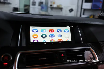 (송파) bmw 520d차량 m2c200a 안드로이드 카블릿 연동하기